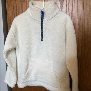 J. Crew Cream Sherpa Turtleneck Sweater